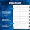 Fitness Journal Exercise Planner- 5.9 x 8.5 inches- Track and Record Your Workouts- Monitor Your Progress With This Easy to Follow Daily Journal, Wellness Journal, Workout Journal, Workout Book - Image 7