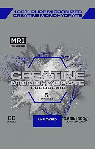 MRI Performance Creatine Monohydrate Powder 5g,100% Pure Micronized Creatine Supplement, Muscle Growth & Recovery, Build Muscle, Increase Strength, Performance, Endurance, 300g, 60 Serv, Unflavored - Image 3