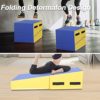 Timati Gymnastics Mat 47x23 Tumbling Mats Folding Mat Gymnastics Incline Mat for Gymnastics Cheese Wedge Mat Indoor/Outdoor Exercise Mat Home Gym Yoga Mat with Handle - Image 2