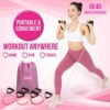 Peach Bands Resistance Tube Bands Set - Exercise Bands with Handles, Door Anchor and Workout Guide - Image 5
