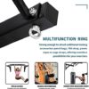 MKSY Wall Mounted Pull up Bar Multifunctional Chin up Bar Strength Training Pull-up Bar for Indoor Home Gym Fitness, Supports to 440 Lbs - Image 4