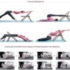 AHXF Folding Chair Back Backless Yoga Chair Prop Yoga Headstand Bench Flexibility and Strength Training Tool,Support Foldable Balance Training,for A Variety of Different Poses (Color : Black) - Image 4