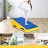 Goplus Gymnastics Mat, Incline Wedge Ramp w/Carrying Handles for Tumbling Aerobic Exercise Home and Gym - Image 6