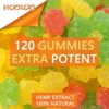 Hemp Gummies for Deep and Sound Bedtimes & Focus, Fruity Vitamins Hemp Gummy Infused Hemp Oil 350,0000mg, Made in USA, 2 Pack 120 Edibles - Image 6