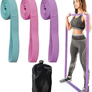 Daifferchoi Long Resistance Bands Fabric Exercise Bands for Full Body Workout & Weight Training, Fitness Loop Stretch Body Bands for Home Gym, Pull Up Assistance Workout Bands for Men Women Set of 3