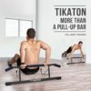 Tikaton Pull Up Bar for Doorway - Angled Grip Home Gym Exercise Equipment - Pull up bar with Shortened Upper Bar and Bonus Suspension Straps (Fits Almost All Doors) - Image 5