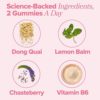 FLO PMS Gummies for Women, 30 Servings (Pack of 1) - Proactive PMS Relief - Targets Hormonal Acne, Bloating, Cramps, & Mood Swings with Chasteberry, Vitamin B6, & Lemon Balm - Image 5