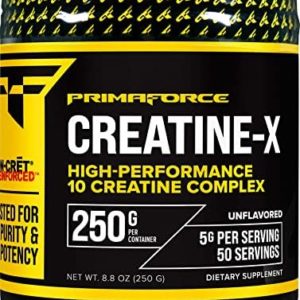Primaforce Creatine-X 250 Grams - High-Performance 10 Creatine Complex - Unflavored