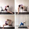 AHXF Folding Chair Back Backless Yoga Chair Prop Yoga Headstand Bench Flexibility and Strength Training Tool,Support Foldable Balance Training,for A Variety of Different Poses (Color : Black) - Image 5