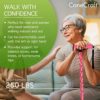 CaneCraft Folding Walking Cane for Women and Men - Collapsible Walking Stick for Travel That is Height Adjustable and Lightweight with a Soft Gel Comfort Grip - Image 2