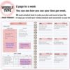 Undated Weekly Planner- Weekly Goals Notebook, A5 To Do List Planner, Habit Tracker Journal with Spiral Binding, Tracker and Goal Planner, 5.7 x 8.0 inches - Image 4