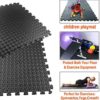 Walsai Exercise Mats Puzzle Foam Mats Gym Flooring Mat Cover 20 SQ.FT Interlocking Foam Mats with EVA Foam Floor Tiles for Home Gym Equipment Workouts Black - Image 3
