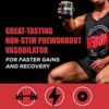 REDCON1 Big Noise Non-Stim Pre Workout - Pump, Muscular Endurance + Focus Enhancing Caffeine Free Pre Workout Powder - Keto Friendly Workout Powder for Faster Gains (Tiger's Blood, 30 Servings) - Image 3