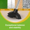 BodyHealt Universal Standing Quadruple Cane Tip - Walking Stick Base Stabilizing Device, Black - Image 2