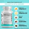 Quercetin 1000mg Zinc 50mg Vitamin C 1000mg Vitamin D 5000 IU Bromelain Elderberry - Lung Immune Defense Support Supplement Adults with Artemisinin, Sea Moss, Echinacea, Garlic Immunity Allergy Relief - Image 3