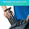 Folding Cane, Walking Poles with Adjustable Height, Canes for Men, Women and for The Elderly, Aids for People WithLlimited Mobility(Black) - Image 5