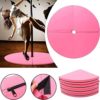 Dxcaicc Pole Dance Mat Diameter 120cm Round Folding Portable Fitness Pole Dance Crash Mat Suitable for Beginners Fitness Gym Safety Non-Slip Mat - Image 7