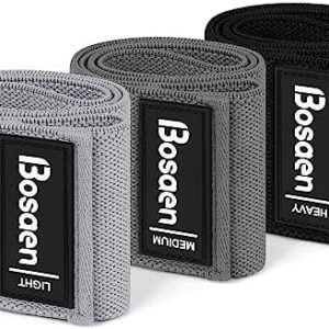 Bosaen Resistance Bands for Working Out, Booty & Legs Exercise Bands with Non-Slip Fabric, Workout Equipment Bands Set for Women & Men, Strength Bands for Yoga, Pilates, Rehab, Home and Gym Fitness