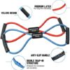 RENRANRING Figure 8 Fitness Resistance Bands with Handles - Exercise Tube Band Set of 3 for Arm and Shoulder Stretch - Image 2