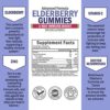Elderberry Gummies with Zinc and Vitamin C for Adults & Kids - Natural Immune Support - Black Sambucus Elderberries - Powerful Multiminerals Supplement - Gluten-Free, Non-GMO, Made in USA, 60 ct - Image 5