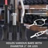 Barbell Holder Vertical, Butizone Barbell Storage Rack Fit for 2" Olympic Bars, Hex Bars, Trap Bars, Curl Bars, Triceps bars, Holds 5 Bars - Image 5