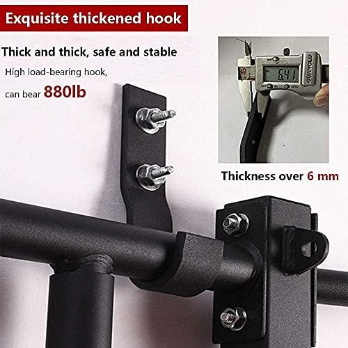PLKO Wall Mount Pull Up Bar Wall Mounted Body Press Pull Up Bar Gym Chin-Up for Upper Body Workout - Image 8