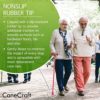 CaneCraft Folding Walking Cane for Women and Men - Collapsible Walking Stick for Travel That is Height Adjustable and Lightweight with a Soft Gel Comfort Grip - Image 7