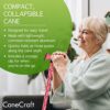 CaneCraft Folding Walking Cane for Women and Men - Collapsible Walking Stick for Travel That is Height Adjustable and Lightweight with a Soft Gel Comfort Grip - Image 3