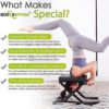 BODY RHYTHM Foldable Yoga Headstand Bench, Yoga Inversion Chair, Headstand Trainer for Relieve Stress, Improve Sleep & Digestion and Strength Training, Ideal for Home Workout, Fitness and Gym - Image 3