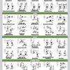 Palace Learning 4 Pack - Dumbbell Workouts + Bodyweight Exercises + Stretching Exercises + Cable Machine Workouts - Set of 4 Workout Charts (LAMINATED, 18” x 24”) - Image 6