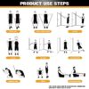 VEICK Resistance Bands for Working Out, Exercise Bands, Workout Bands, Resistance Bands Set with Handles for Men Women, Weights for Strength Training Equipment at Home - Image 5
