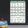 QuickFit Kettlebell Workout Exercise Poster | Double Sided Illustrated Guide | Kettle Bell Routine (Laminated, 18" x 27") - Image 5