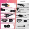 Resistance Bands with Handles for Women, 5 Level Exercise Bands Workout Bands for Physical Therapy, Yoga, Pilates, Door Anchor, Storage Pouch - Image 3