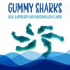 Baby Sharks Gummy Candy, Blue Raspberry Marshmallow Flavor, 1 Pound Bag - Image 4