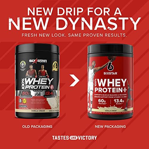 Six Star Elite Series 100% Whey Protein Plus Vanilla Cream 1.8lbs US - Image 2