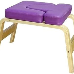 B Baosity Yoga Headstand Bench Headstand Trainer Portable with Solid Wood Frame Heavy Duty Workout Core Strengthening Home Fitness Feet Trainer