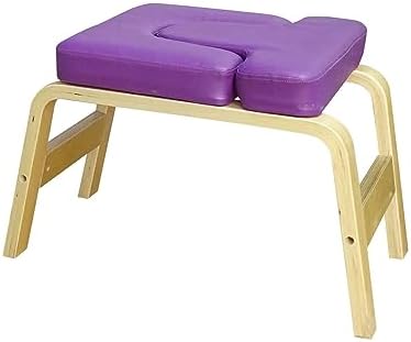 kowaku Yoga Headstand Bench Yoga Inversion Trainer Workout Portable Balance Training with Solid Wood Frame Inversion Stool Fitness Feet Trainer - Image 7