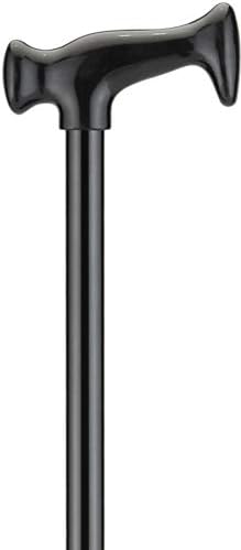 NOVA Designer Walking Cane with T-Grip Molded Handle, Lightweight and Adjustable Walking Stick, Black - Image 2