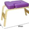 Aosekaa Yoga Headstand Bench Yoga Inversion Chair Core Strengthening Gym Durable Heavy Duty with Solid Wood Frame Inversion Stool Headstand Trainer - Image 3