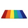 FDP SoftScape Space Saver Tumbling Mat - Soft, Sturdy 1.5 inch Thick Foam, 3-Fold Exercise Mat; Safe Indoor Active Play, Gymnastics Practice, Training, Stretching for Kids - Multicolor, 13231-110 - Image 3