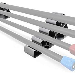 Yes4All Total 5lbs, 8lbs Resistance Band Pilates Bar, Weighted Bar Racks, Body Exercise Bar for Yoga, Physical Therapy, Aerobics, Strength Training in Home and Gym Single/Combo