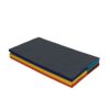 FDP SoftScape Space Saver Tumbling Mat - Soft, Sturdy 1.5 inch Thick Foam, 3-Fold Exercise Mat; Safe Indoor Active Play, Gymnastics Practice, Training, Stretching for Kids - Multicolor, 13231-110 - Image 4