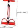 BESPORTBLE 1 Set Pedal Tensioner Exercise Bands Resistance Gym Machines for Home Exercise Pedals Sit up - Image 8