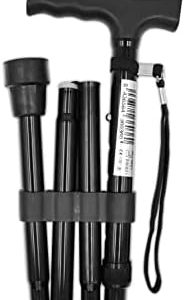 Pepe - Folding Cane, Folding Canes for Men Adjustable, Walking Cane for Women, Foldable Canes for Seniors, Lightweight Walking Canes for Women, Aluminium Cane for Walking with Strap
