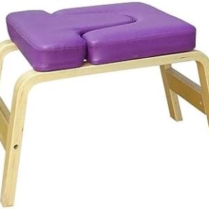 kowaku Yoga Headstand Bench Yoga Inversion Trainer Workout Portable Balance Training with Solid Wood Frame Inversion Stool Fitness Feet Trainer