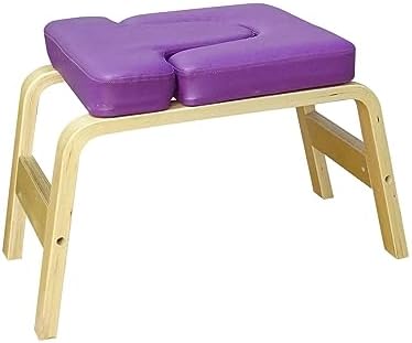 kowaku Yoga Headstand Bench Yoga Inversion Trainer Workout Portable Balance Training with Solid Wood Frame Inversion Stool Fitness Feet Trainer