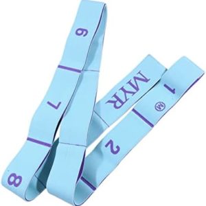 QXPDD Yoga Resistance Band Slimming Resistance Band Yoga Auxiliary Stretching Belt Pull Up Assistance Bands Adult Training Elastic Bands for Legs Glutes,10 Light Blue Purple
