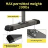 EL&IT·Wings Dip Station Dip Bar Parallel Bars for Home Workout with 400 LBS Loading Capacity - Image 4