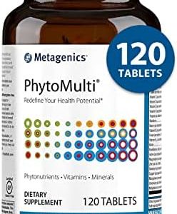 Metagenics PhytoMulti Without Iron - Daily Multivitamin Supplement with Phytonutrients, Vitamins and Minerals for Multidimensional Health Support - 120 Tablets, 60 Day Supply
