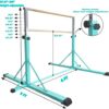 FC FUNCHEER Gymnastic bar for Kids Ages 5-20, Adjustable Height 35.4" to 59"/45" to 71", 5FT/6FT Base Length, Super Sturdy Gymnastic kip bar Horizontal bar for Home and Gym,Weight Limit 500 LBS - Image 2